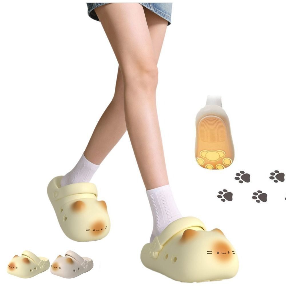 愛らしい防水猫スリッパ、猫の足型滑り止め付き、つま先が閉じた - Cat Claw Bark のレビューと価格