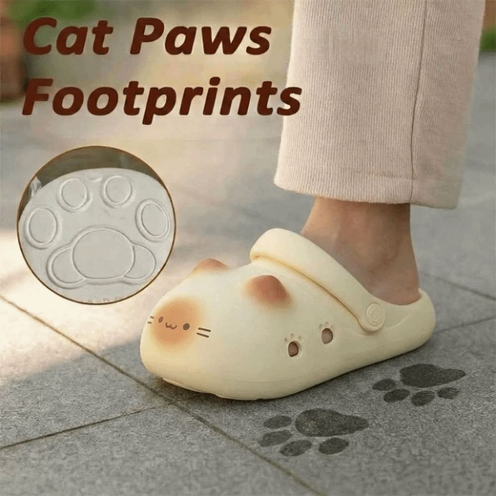 愛らしい防水猫スリッパ、猫の足型滑り止め付き、つま先が閉じた - Cat Claw Bark のレビューと価格