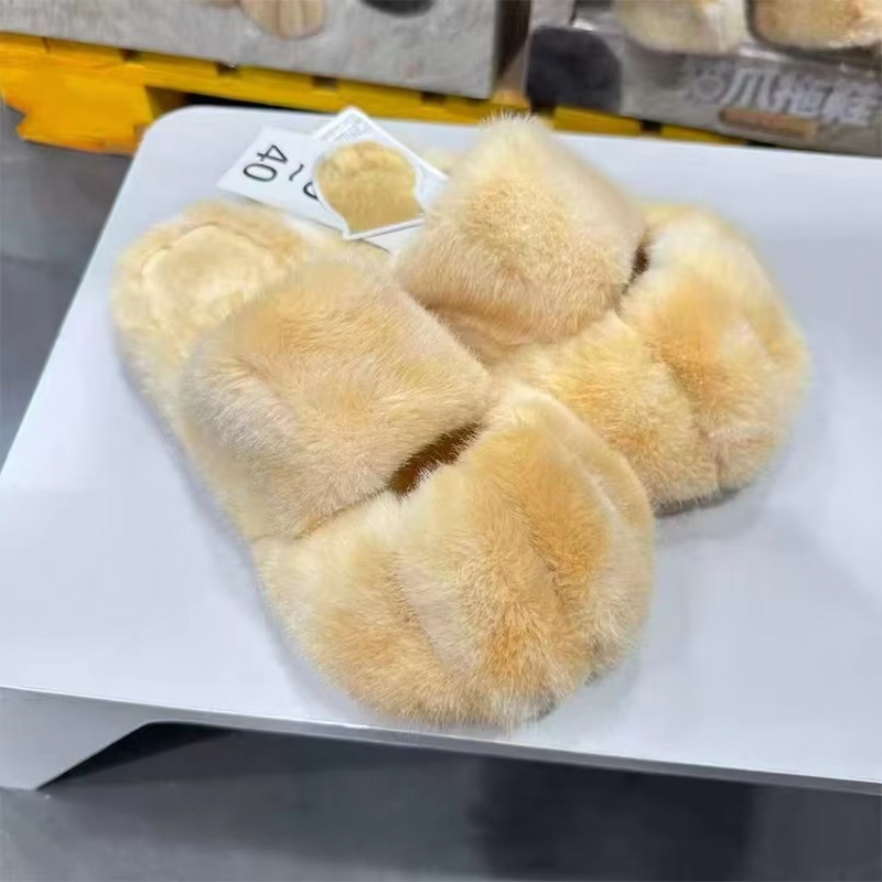 新しい可愛いふわふわクマの足型スリッパ レディース 冬用プラ - Cat Claw Bark のレビューと価格