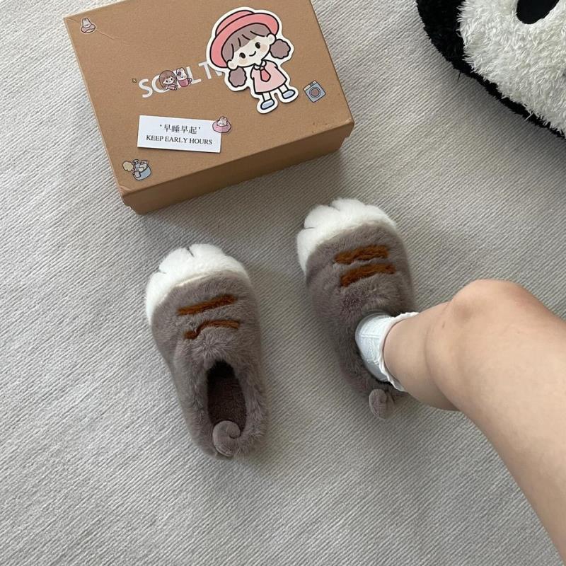 楽しいふわふわ猫足スリッパかわいいトレンドホームシューズ女性 - Cat Claw Bark のレビューと価格